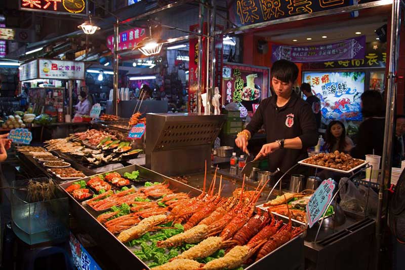 Chợ đêm Lục Hợp (Liuhe Night Market) Cao Hùng, Taiwan ( Đài Loan )