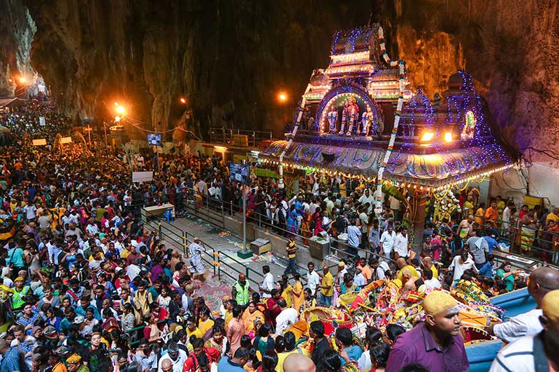 le hoi thaipusam la noi tu hop nhieu tin do hindu