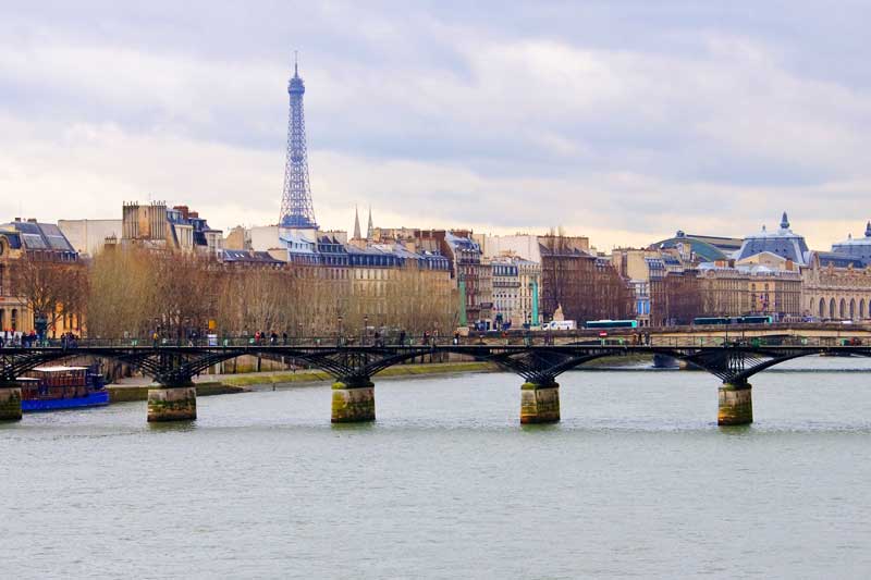 Cầu Pont des Arts (pont des Arts Bridge) Paris, France (Pháp)