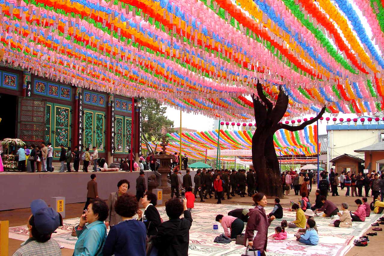 lễ hội ở chùa Jogyesa
