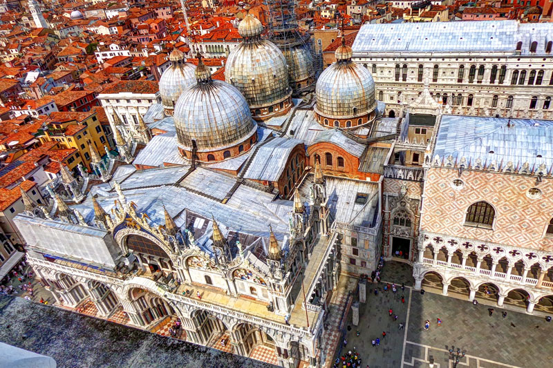 Vương cung Thánh đường Thánh Marco (Saint Marks Basilica) Venice, Italia  (Ý)