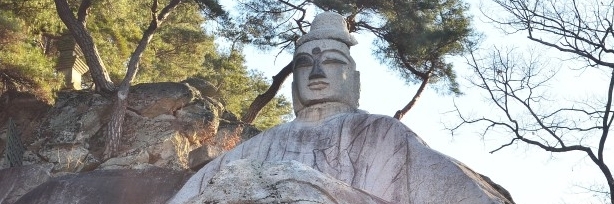 Jebiwon Seokbul (Rock-carved Standing Buddha)