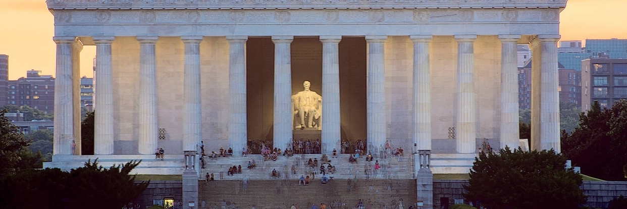 Nhà tưởng niệm Lincoln (Lincoln Memorial) California, USA (Mỹ, Hoa Kỳ)