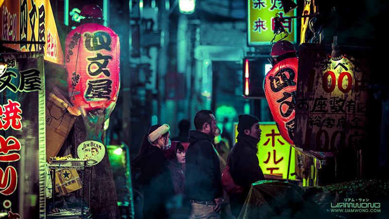 Tokyo về đêm qua chân kính sắc màu