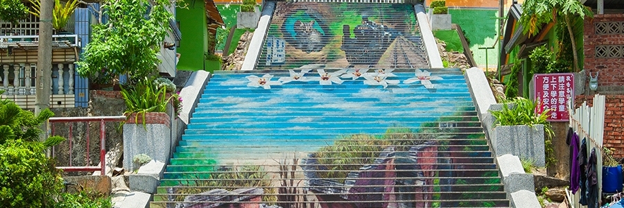 3D Painted Ladder